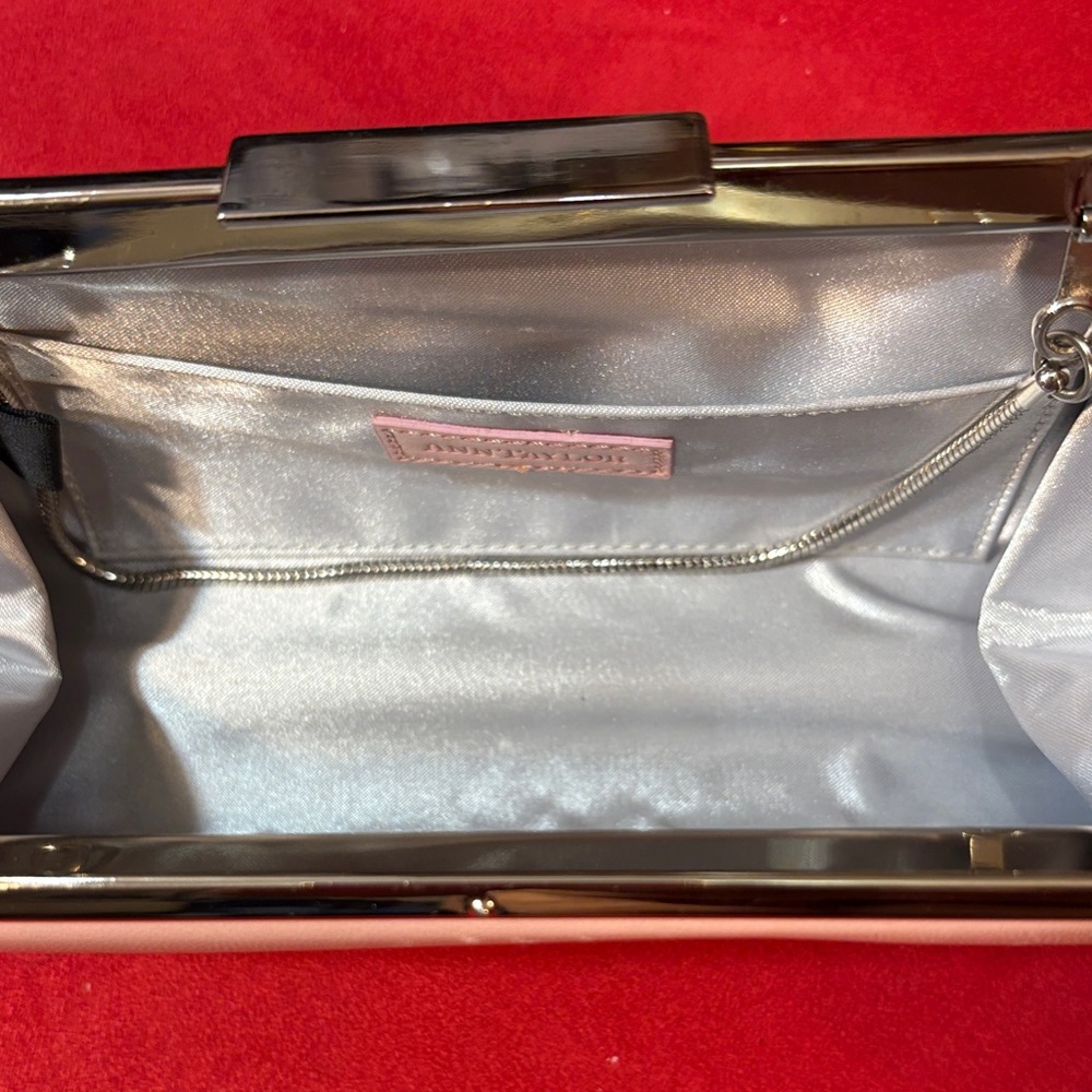 Ann Taylor Blush Pink Leather Clutch - Picture 6 of 11
